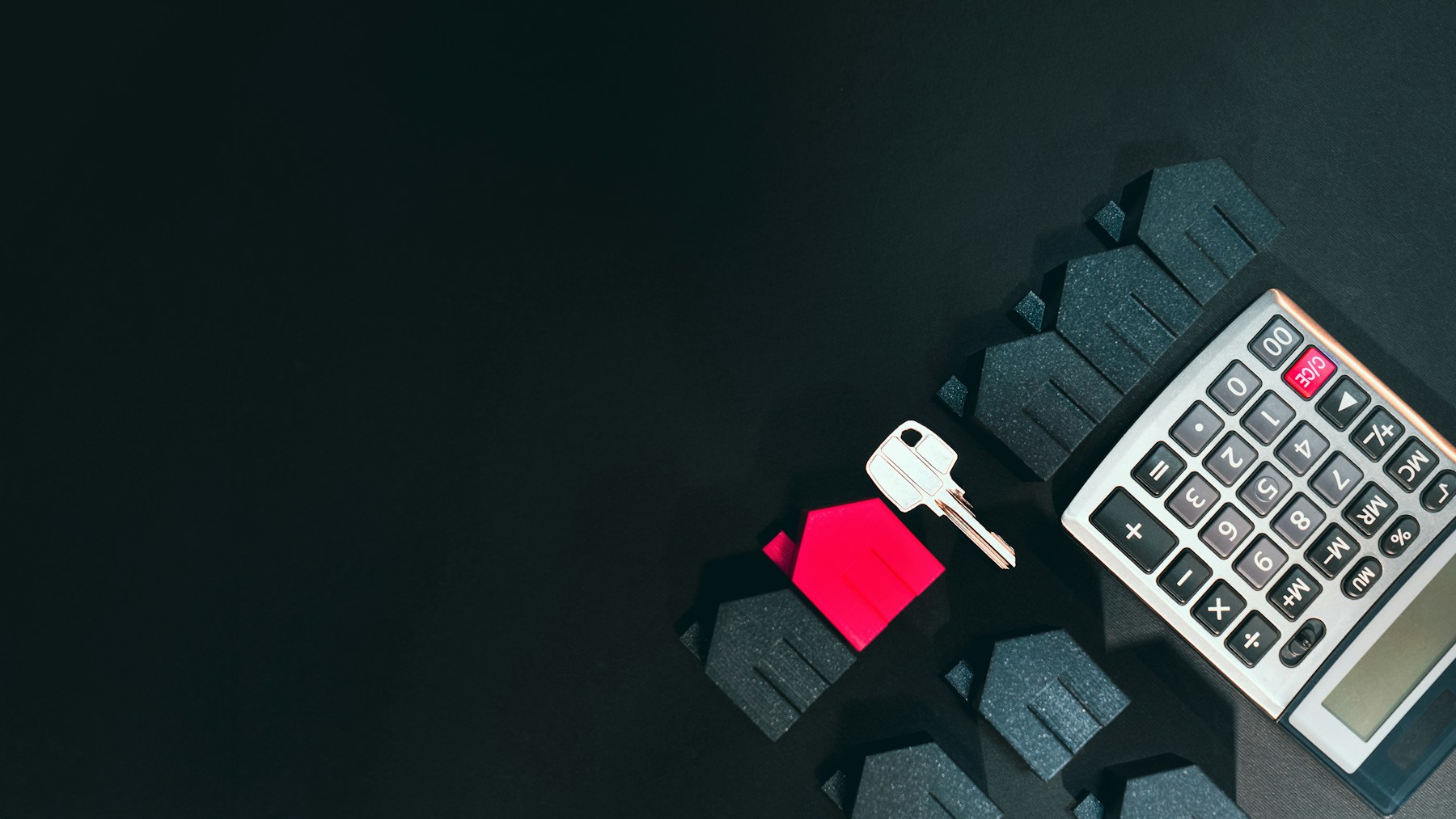 House key, property models and a calculator